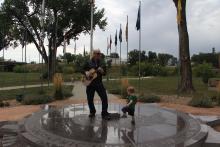 stomping feet at the center