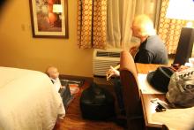 Johnny and me at hotel